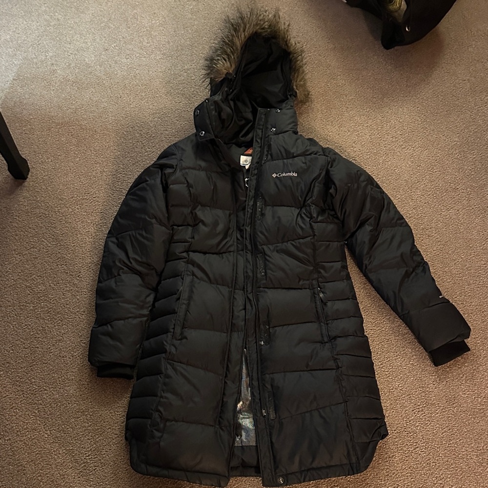 Columbia Kids Black Hooded Puffer Coat